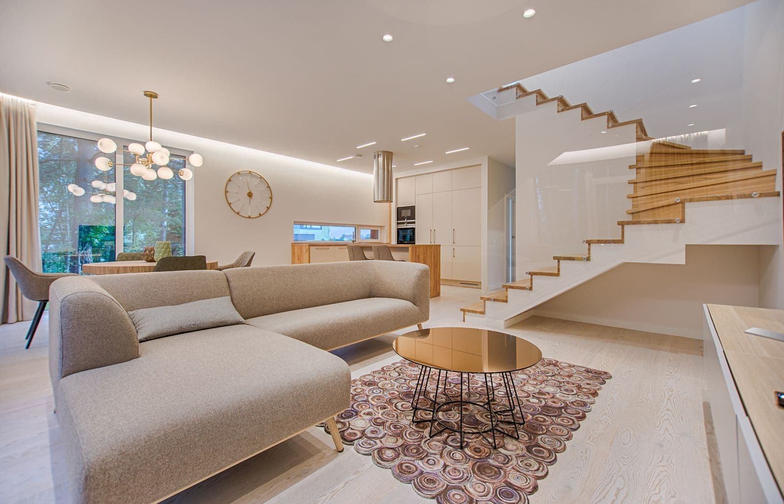 Contemporary lounge interior